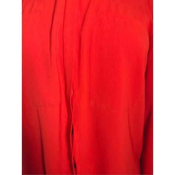 Cynthia Rowley Bold Red Black Structured Blouse - Size M - Picture 2 of 5